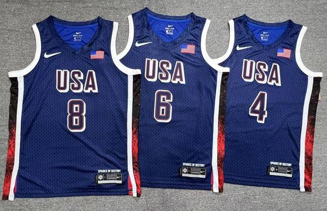 Jersey USA team Olimpíadas Paris 2024 azul - Dream Team - GOAT STORE