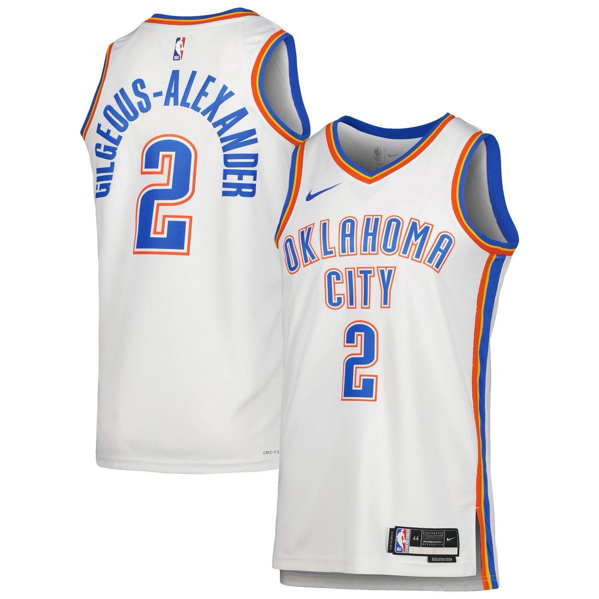Jersey Oklahoma City Thunder 23/24 white - Shai Gilgeous Aexander - GOAT STORE