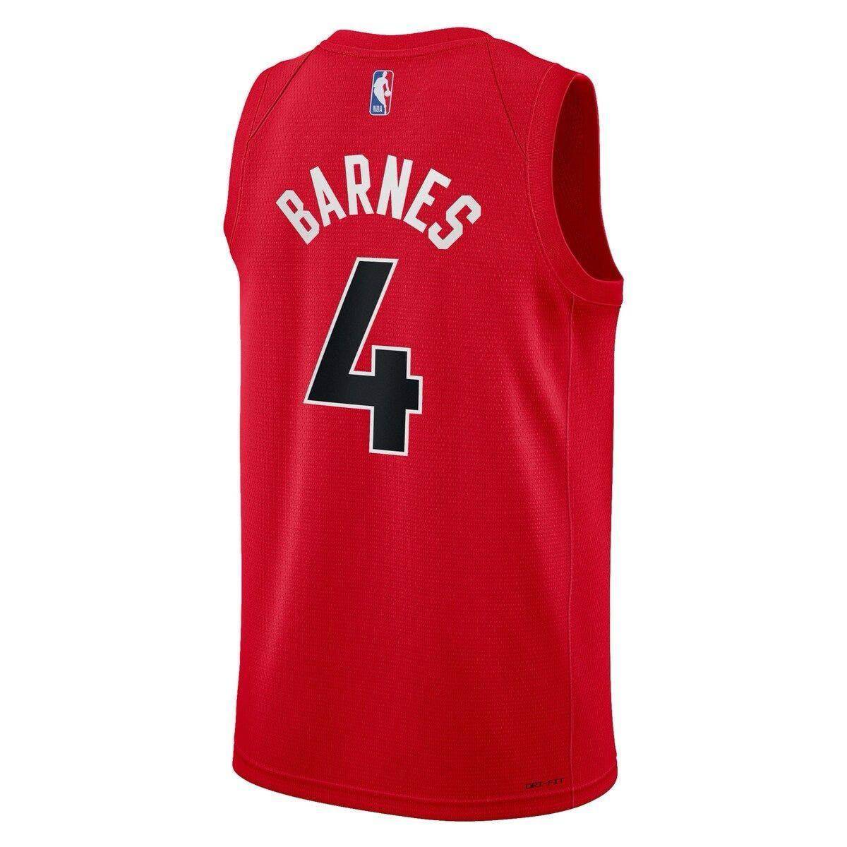 Jersey Toronto Raptors Icon Edition Red - Scottie Barnes - GOAT STORE