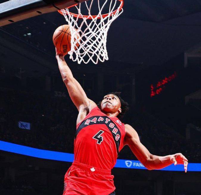 Jersey Toronto Raptors Icon Edition Red - Scottie Barnes - GOAT STORE