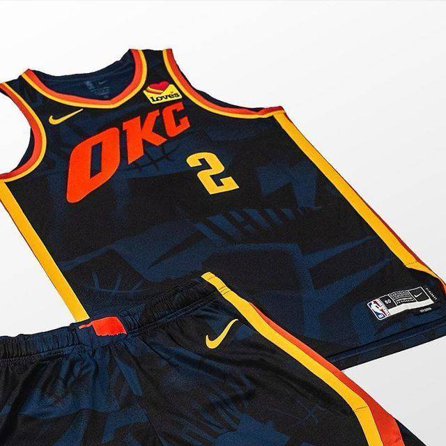 Jersey Oklahoma City Thunder City Edition Black - Shai Gilgeous-Alexander - GOAT STORE